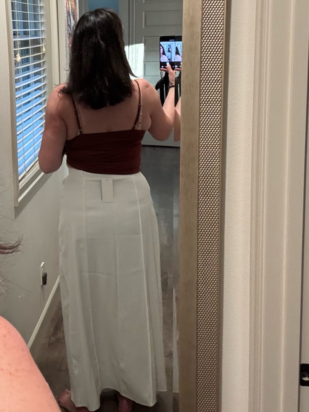 Cream Uoozee Maxi Skirt so flowy and cozy
